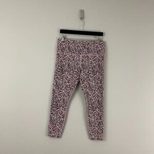 Athleta Elation 7/8 Tight Paint Splatter Multi Leggings Size Large